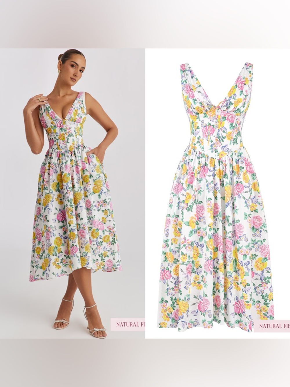 House of CB Emmelina floral cotton blend dress - Picture 1 of 13